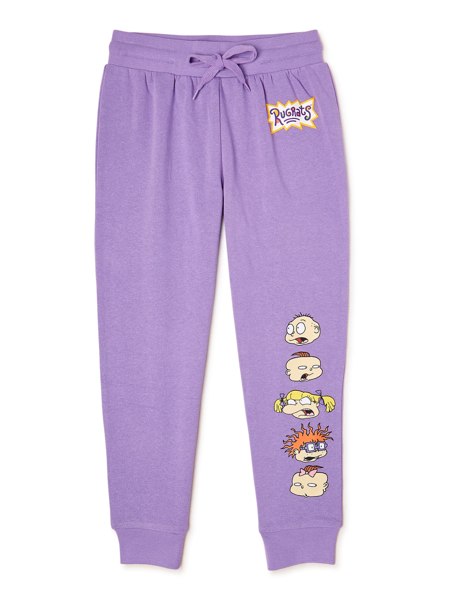 Rugrats Girls Cozy Fleece Jogger Sweatpants, Sizes 4-16 - Walmart.com