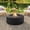 Black, variant on Eyisean 38.2" Outdoor Propane Fire Pit Table with Premium Terrazzo-Like MGO Finish, Round Gas Fire Table with 50,000 BTU, Stainless Steel Burner, Rain Cover, Lava Rocks, for Patio, Garden & Backyard