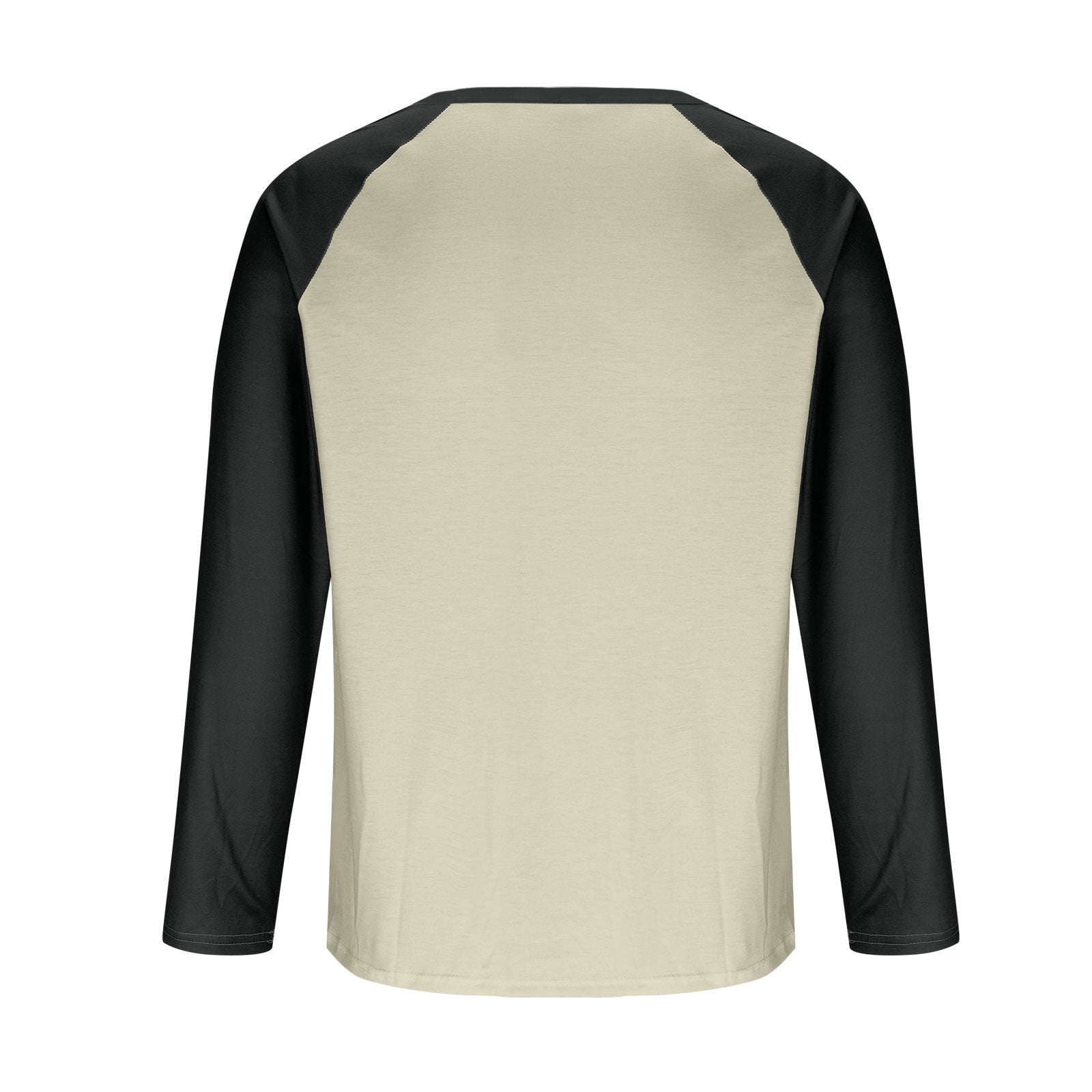 AnuYalue Mens Big and Tall Henley Shirts Lightweight 3/4 Sleeve Baseball T-Shirt Fashion Color Block Tee Fall Winter Athletic Tops