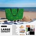 thumbnail image 5 of Xecao St Patrick's Day5 for versatile beach bag for women includes zipper pockets and waterproof material, ideal for vacations and adventures., 5 of 7