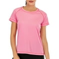 thumbnail image 5 of Women Yoga Fitness Activewear Quick Dry Gym Running Workout T-Shirt Short Sleeve, 5 of 6