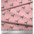 thumbnail image 2 of Soimoi Viscose Chiffon Fabric Great Dane Dog Print Sewing Fabric Yard 42 Inch Wide, 2 of 3