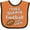 Orange and Black, variant on Inktastic Papaw Football Grandson Gift Boys or Girls Baby Bib