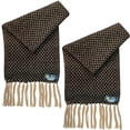thumbnail image 1 of Bufanda Hecha a Mano AlpacaBlackBeige 2Pzas Negro/Beige 170cm x 21cm Hechas a Mano Alpaca., 1 of 4