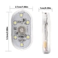 thumbnail image 4 of Car Atmosphere Lamp LED Car Interior with 6 Bright LEDs Night Reading Light USB Rechargeable Car Attraction Light for Checking Car Condition Armrest Box Door 2pcs Multi-color, 4 of 10