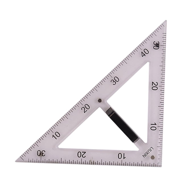 Regla de geometría matemática grande Herramienta de geometría Demostración Material escolar Dibujo Regla de 45 grados
