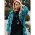 thumbnail image 4 of Juego de 12 piezas de collares largos con colgante en forma de Y, collar con barra circular con borlas de hojas para mujer, 4 of 5
