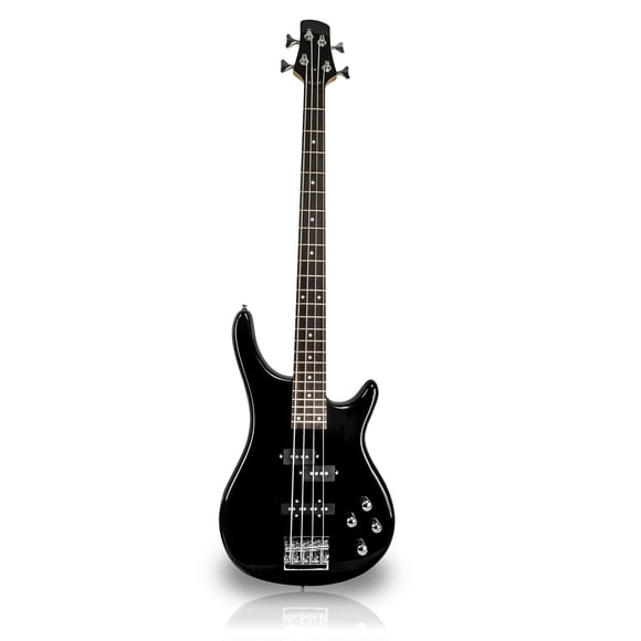 Bajo Eléctrico 4 Cuerdas Negro + Funda - Be2-j4bk Qte