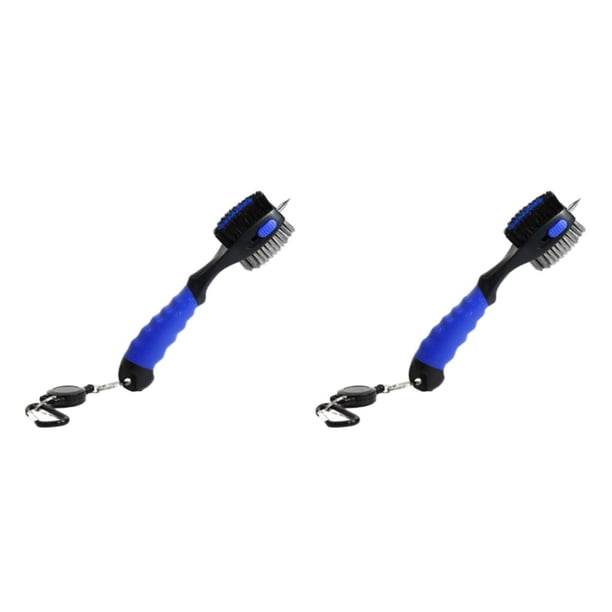 Limpiador de palos de golf Advancent Cepillo de doble cabeza Rojo Gris Azul Negro