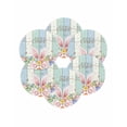 thumbnail image 7 of 15 Inch Round Placemats Set of 6, Easter Non Slip Heat Insulation PP Table Mats, Spring Rabbit Ear Eggs Floral Butterfly Wooden Washable Place Mats for Kitchen Dining Party Table Decor, 7 of 7