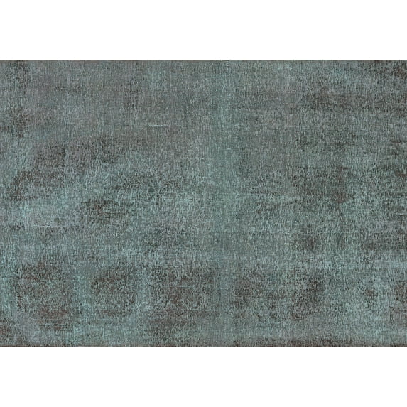 Ahgly Company Indoor Rectangle Oriental Turquoise Blue Industrial Area Rugs, 4' x 6'