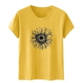thumbnail image 5 of Blusas de Manga Corta para las Mujeres Divertida Impresión Cuello Redondo Camiseta Vintage, Blusas de Primavera para las Mujeres, 5 of 5
