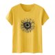 thumbnail image 2 of Blusas de Manga Corta para las Mujeres Divertida Impresión Cuello Redondo Camiseta Vintage, Blusas de Primavera para las Mujeres, 2 of 5