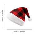 thumbnail image 3 of Luxalzxs Santa Claus Hat, Adults Kid Christmas Hat Xmas New Year Festive Holiday Party Supply Plush Classic Santa Hat, 3 of 3