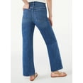 thumbnail image 4 of Free Assembly Women's High Rise 70’S Full Wide Leg Straight Jeans, 4 of 5
