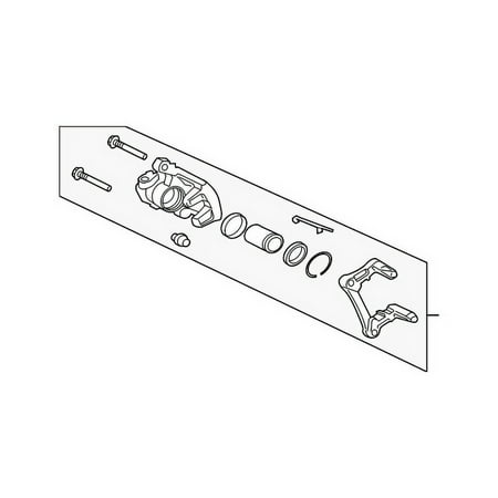 Genuine OE Mitsubishi Disc Brake Caliper - 4605A017 Fits select: 2007-2009 MITSUBISHI GALANT ES, 2006-2009 MITSUBISHI ECLIPSE GS