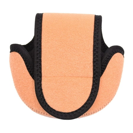 Fishing Reel Protective Case Durable Pouch Bag for Outdoor Casting Gear Orange