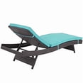 thumbnail image 3 of Modway Convene Aluminum Outdoor Patio Furniture Chaise Lounge, Turquoise, 3 of 6