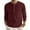 FB02-Deep Red, variant on Resicozy Men's Henley Shirts Waffle Knitted Long Sleeve Lightweight Button T Shirts Fashion Fall Clothes Red M