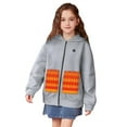 thumbnail image 6 of Jinhomg Heated Hoodie for Boys Girls Full-Zip Sweatshirts Jackets Hooded USB Electric Heating Coat with 5 Heating Zones (Battery Not Included), 6 of 6