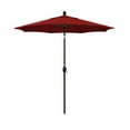 thumbnail image 1 of California Umbrella GSPT758117-SA03 Parasol de Marché en Fibre de Verre de 7,5 Pi à Inclinaison par Pression Bronze-Pacifica-Rouge, 1 of 3