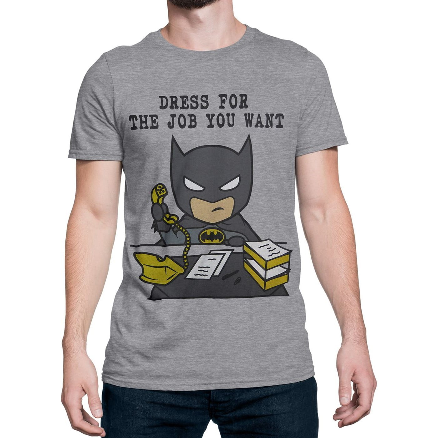 Batman Dress For The Job You Want DC Comics Officially Licensed Adult T-Shirt 