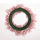 thumbnail image 5 of Guirnalda de flores flocadas artificiales, redonda, 45,72 cm, adorno para fiesta, decoración de fondo Rosa BLESIY Corona de puerta delantera, 5 of 7