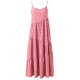 thumbnail image 7 of Ashirexll Summer Dresses, Long Dresses for Women, Summer Casual Loose Dress Strap Beach Long Maxi Summer Dresses for Women Pink XL, 7 of 7
