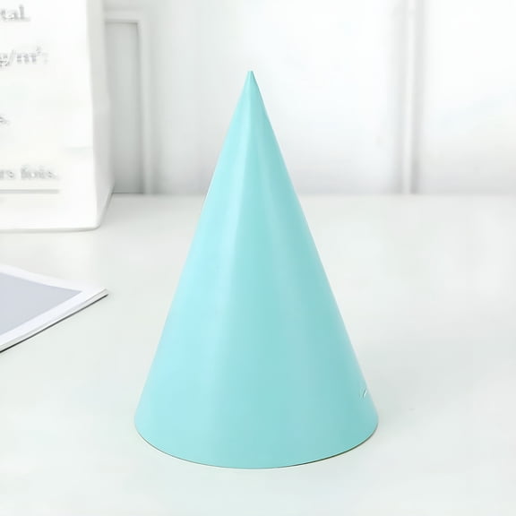 BESTSKY 10 Pcs Pastel Party Hats for Kids And Adults,Rainbow Party Supplies for Party Decorations,Party Headwear for Birthday | Celebration | Party,Macaron Cone Kids Hats Light Blue