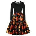 thumbnail image 1 of WILLBEST Robes pour Femmes Vintage Manches Longues Soirée Bal Robe Longue, 1 of 5