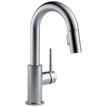 Trinsic Single Handle Pull-Down Bar / Prep Faucet in Arctic Stainless 9959-AR-DST