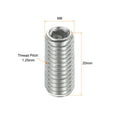 thumbnail image 2 of Ball Point Set Screws, M8 x 20mm 304 Stainless Steel Metric Spring Hex Socket Screw 20pack, 2 of 7