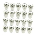thumbnail image 2 of FVDPWYE 20Pcs Small Candy Buckets Cookie Barrel Party Favors with Handle Fashion Wedding Silvery, 2 of 9