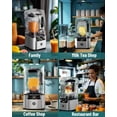 thumbnail image 2 of WantJoin - Licuadora profesional comercial con escudo silencioso, carcasa de sonido de 2200 W, indus, 2 of 7