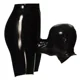 thumbnail image 2 of Capuchas de látex de caucho exótico que conectan pantalones cortos y bragas por la boca con ropa interior fetichista negra, 2 of 5