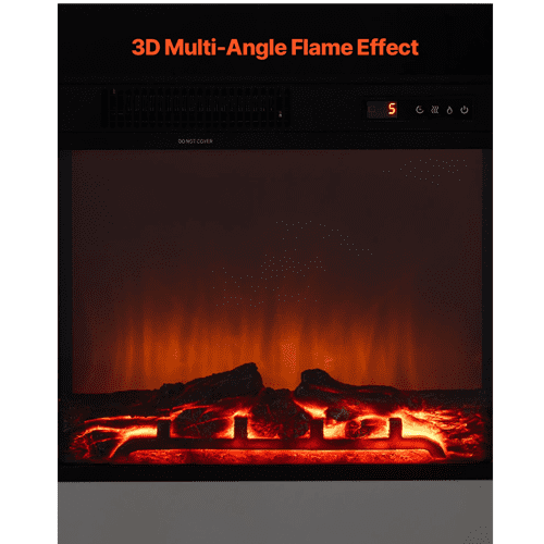 33-Inch 1500W Freestanding Electric Fireplace Stove Heater Mantel White