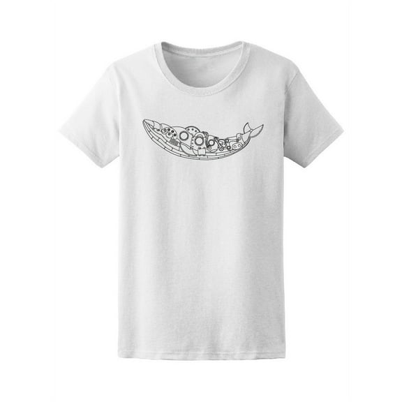 Steampunk Style Whale Animal Tee Women's -Image by Shutterstock