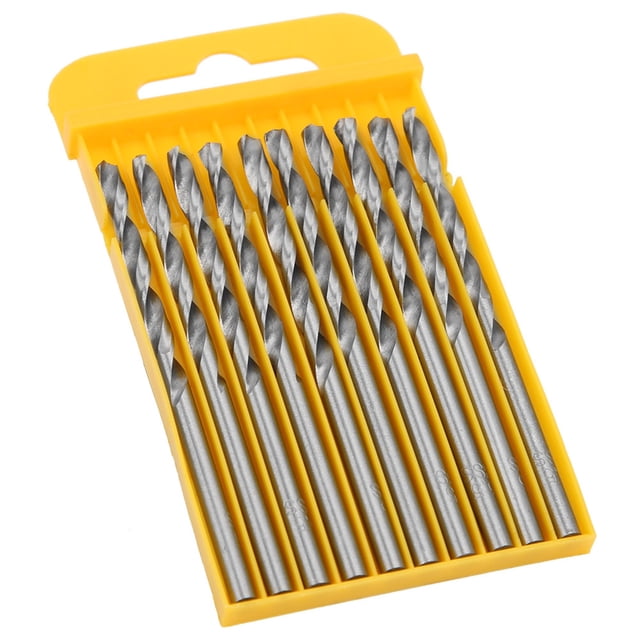 Broca helicoidal, 10 piezas Broca helicoidal Herramienta de perforación Broca resistente y duradera