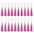 thumbnail image 1 of Unique Bargains 30Pack 5' Silky Bookmark Tassels with Loop for DIY Craft Accessory, Fuchsia, 1 of 6