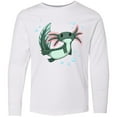thumbnail image 3 of Inktastic Cute Axolotl Swimming with Bubbles Long Sleeve Youth T-Shirt, 3 of 5