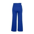 thumbnail image 3 of Womens Wide Leg Sweatpants High Waisted Drawstring Baggy Pants Workout Joggers Trouser with Pockets Blue M, 3 of 8