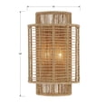 thumbnail image 2 of Crystorama Jayna 2 Light Burnished Silver Wall Mount - 10'' W x 16'' H x 5.6'' D, 2 of 11