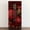 Color 3, variant on Self Adhesive Vinyl Refrigerator Wrap Set Damask Floral Black Deep Red Baroque Ornamental Design Door Mural Removable Fridge Sticker Peel and Stick Full Door Cover Decal Kitchen Bar Decor