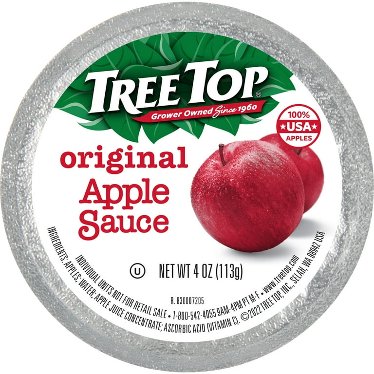 Apple - ゆず Tree Top Apple Sauce, Original, 47.3 Ounce, Jar - Walmart.com