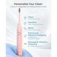 thumbnail image 2 of BBA S5 Sweeping Electric Toothbrush - Rechargeable with 8 Brush Heads, Power Toothbrush with Holder, 2.5H Charge for 45 Days Battery - Pink, 2 of 6