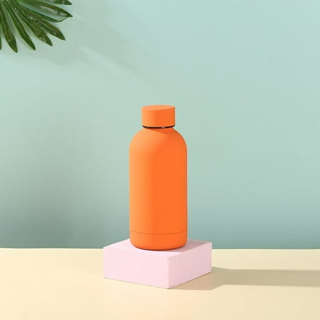 

Cute Thermos Mini Stainless Steel Vacuum Flasks Frosted Water Bottles Outdoor Sports Water Cup Portable Insulated Vacuum Bottle