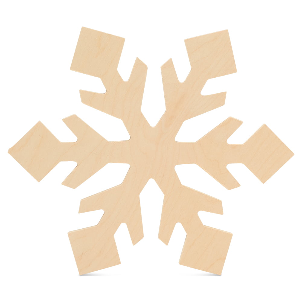 Woodpeckers Wooden Snowflake Cutouts, Use as Snowflake Ornament, Christmas  Coasters and as Wooden Snowflakes For Crafts, 6 Inch, Pack of 12