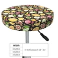thumbnail image 2 of Kdxio Fruits Print Stool Covers Round,Stretch Round Bar Stool Covers Washable Bar Stool Cushion Slipcover for 12-15 Inch Chair, 2 of 5