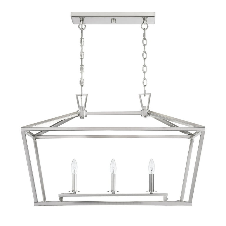 Savoy House 1 323 3 SN Townsend 3 Light Linear Chandelier in a