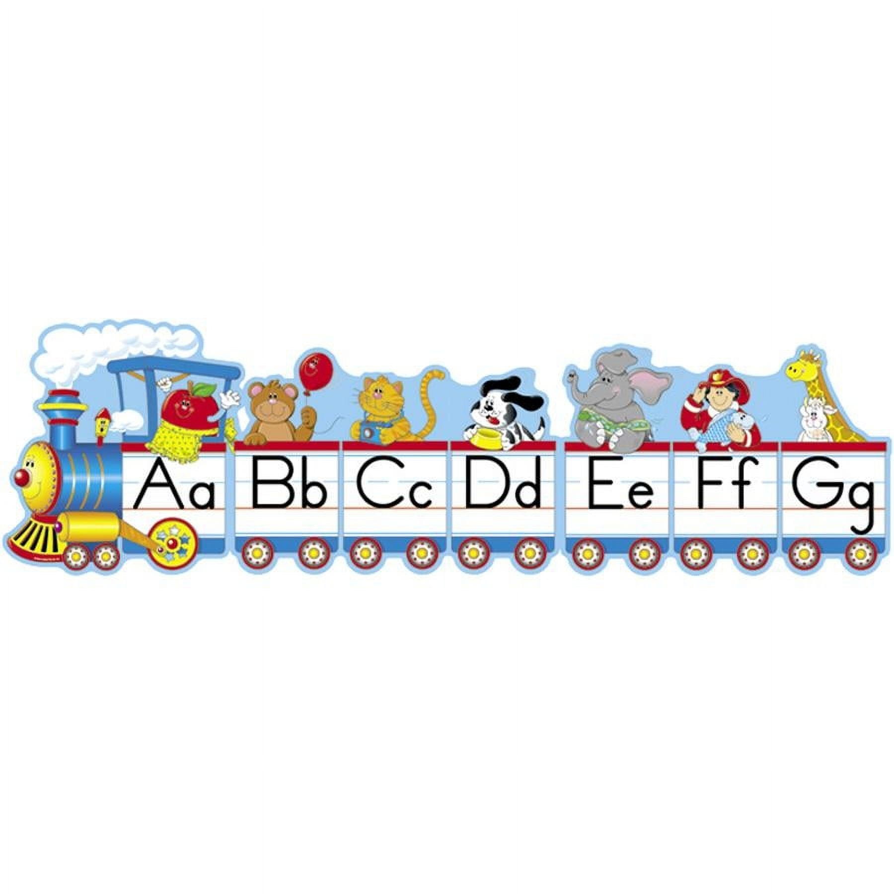 Carson Dellosa Alphabet Train Bulletin Board Set Grade PK-2 (1 Train and 2 illustrations per letter,)